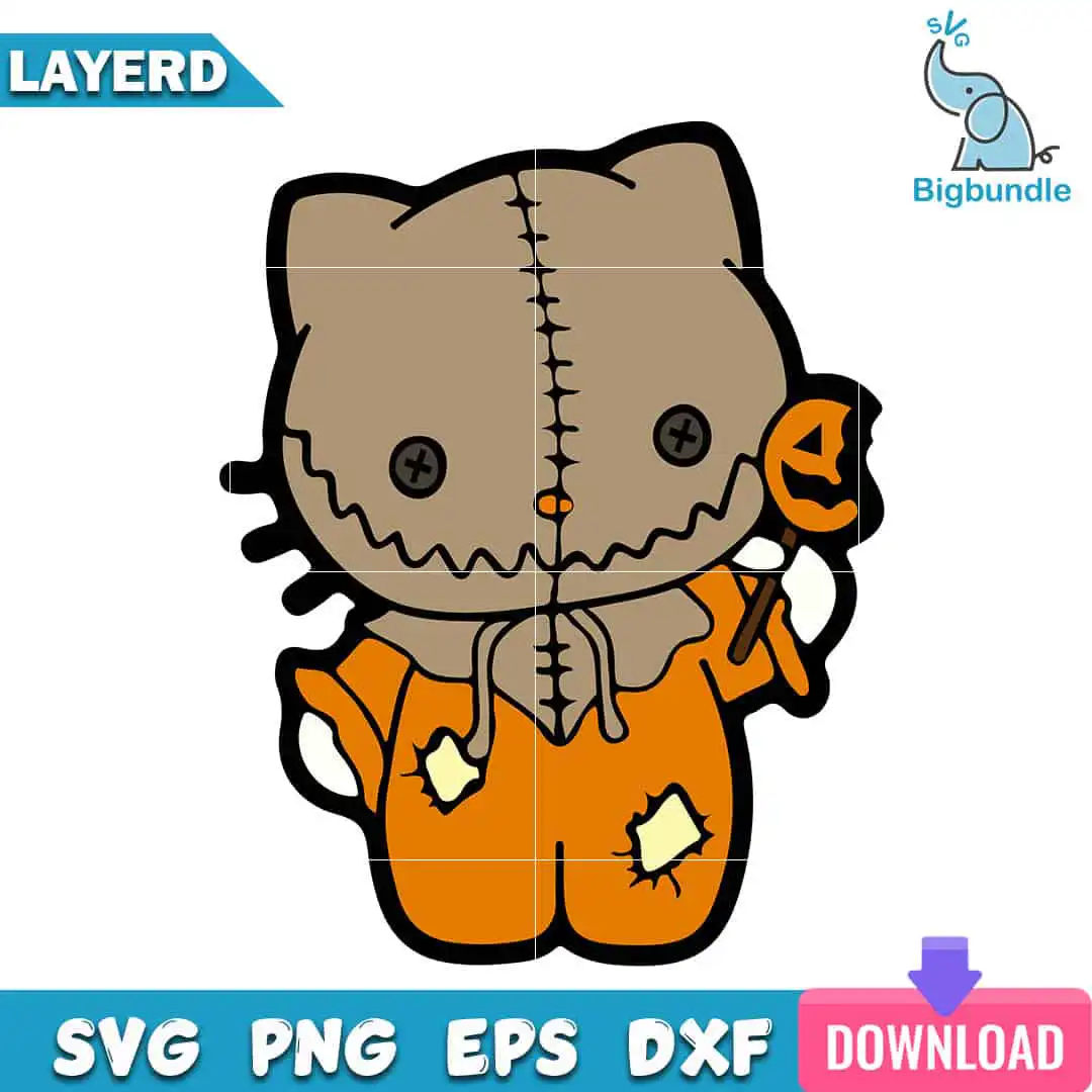 hellokittysamtrickortreathalloween.jpg Hello Kitty Sam Trick or Treat halloween, halloween png, svg, eps, dxf, Digital download.