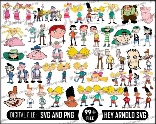 Hey Arnold svg bundle - Digital download