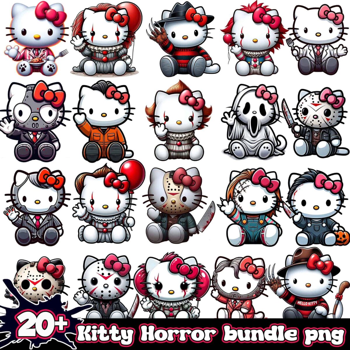 HorrorHelloKitty20 PNG