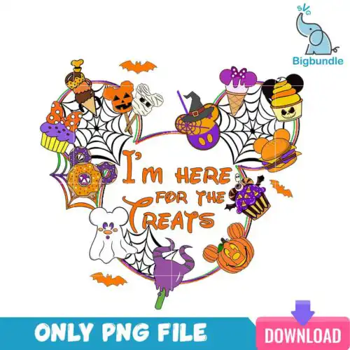 I'm Here For The Treats halloween, halloween png, Digital download.