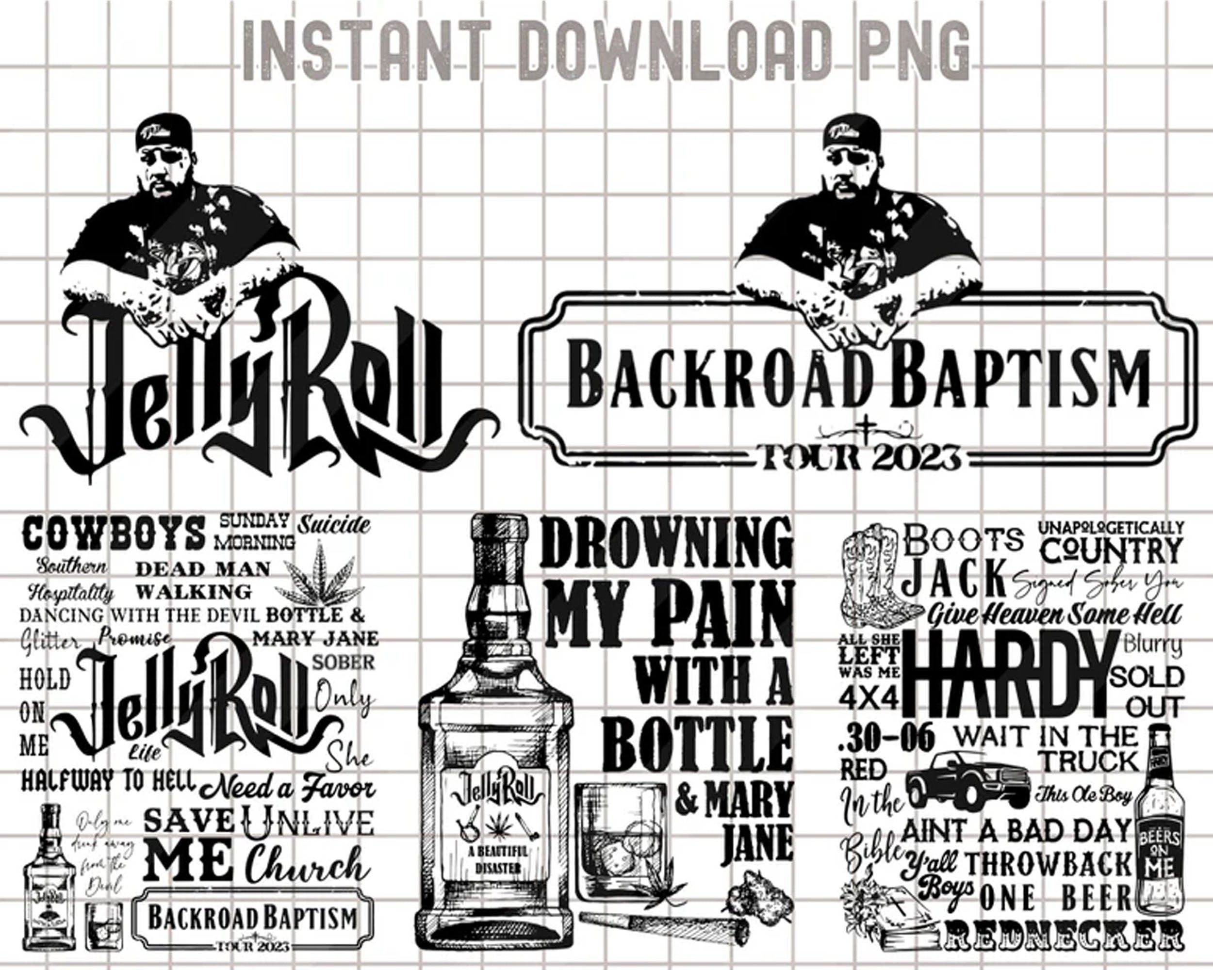 New Jelly Roll Png, Somebody Save Me Png, Jelly Roll 2023 Tour Png