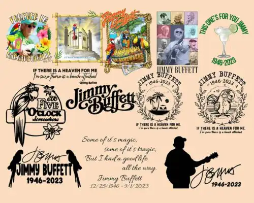 Jimmy Buffett Signature png bundle