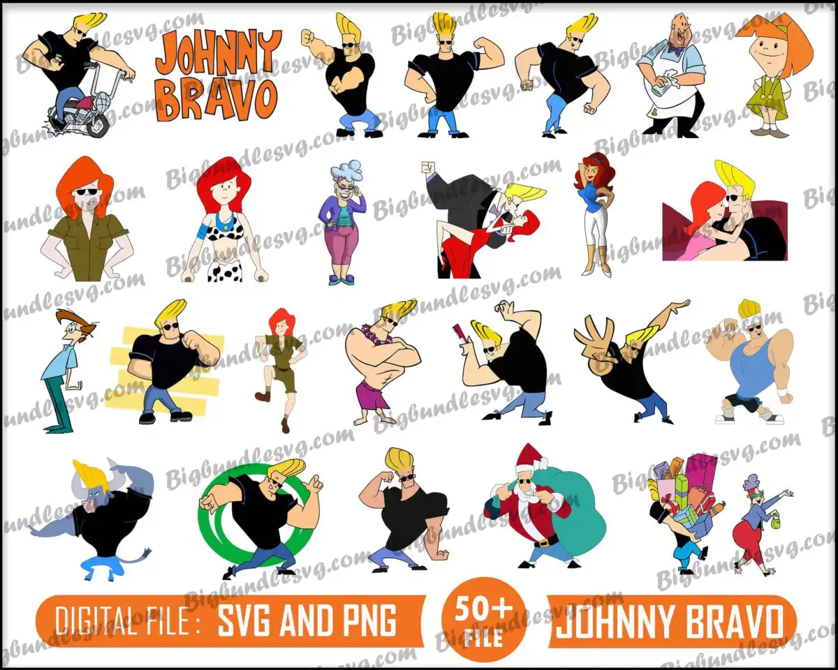 johnnybravo.jpg johnny bravo svg bundle - Digital download