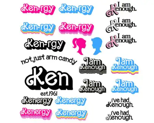 I Am Kenough SVG Bundle, barbie bundle svg, Instant download