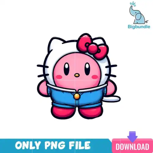 Kirby Cartoon Hello Kitty PNG