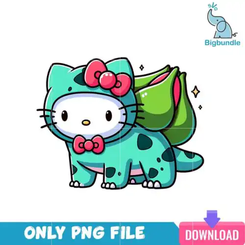 Fushigidane Hello Kitty PNG