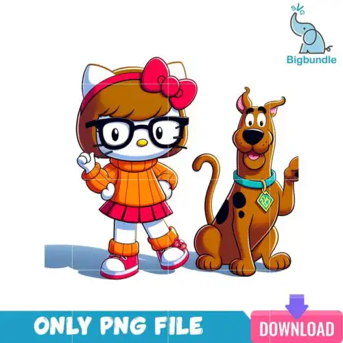 Velma Dinkley Hello Kitty PNG