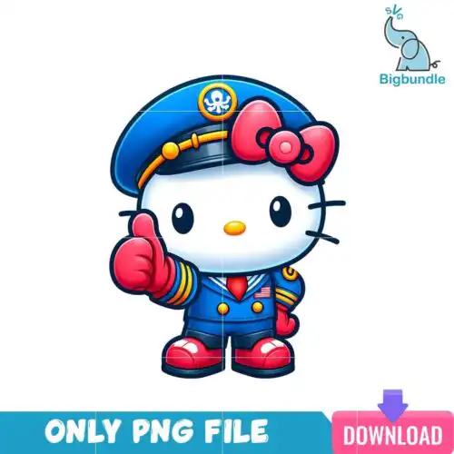 Captain Hello Kitty PNG