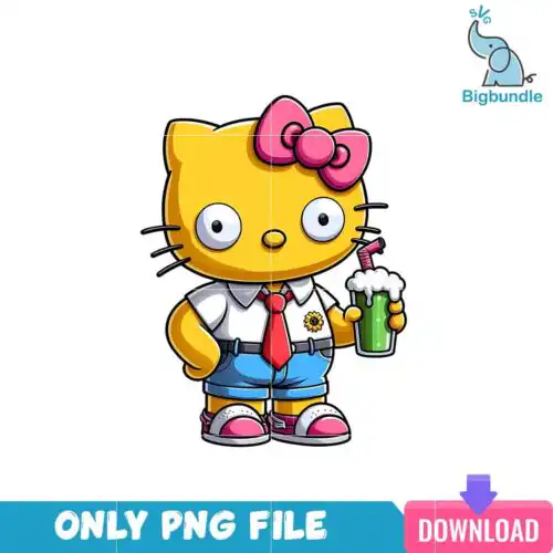 Homer Simpson Hello Kitty PNG
