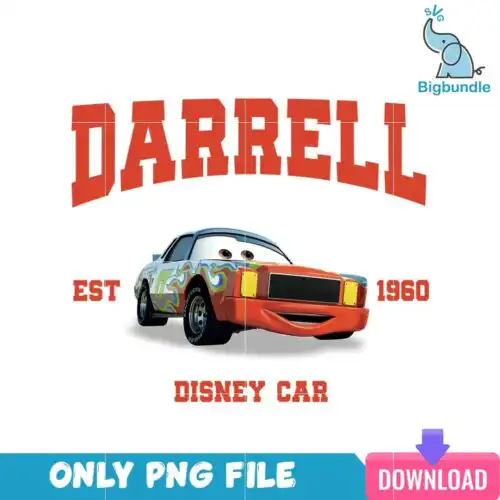 Disney Cars Darrell 2024 PNG