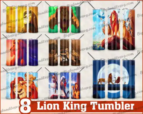 Lion King Tumbler - Lion King PNG - Tumbler design - Digital download