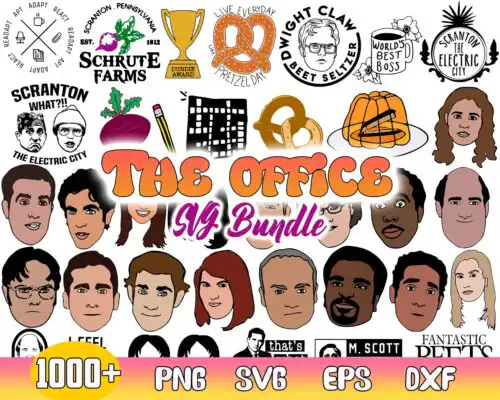 The Office TV Show SVG Bundle 1000+ file tv show svg bundle