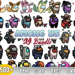 1500+ FILES Among Us SVG Bundle, Among Us Vector SVG, Among Us Game Svg, svg, eps, png, dxf, ai