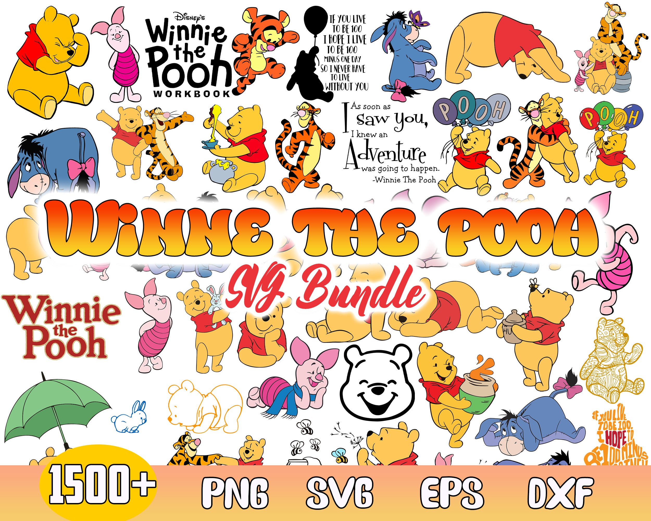 1500+ Winnie The Pooh Svg new Mega Bundle 1.0, Pooh Svg