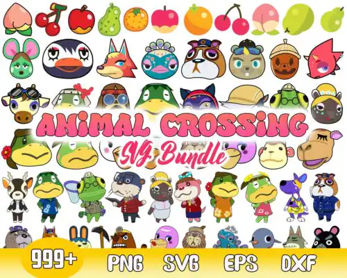 999+ Animal crossing SVG vectors, Bundle animal crossing svg