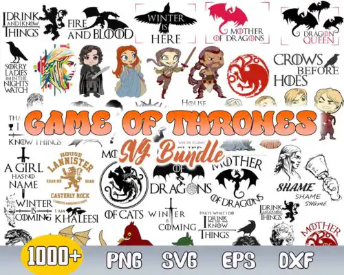 1000+ Game Of Thrones svg, Game Of Thrones Big Bundle svg