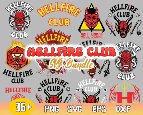 400+ Stranger Things SVG Bundle, Hellfire Club Svg, digital download