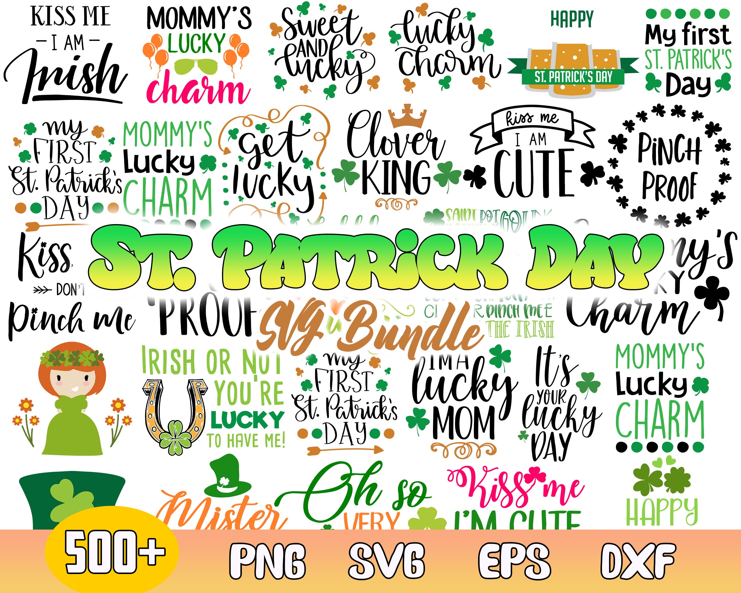 St. Patrick Day SVG Bundle - Digital download