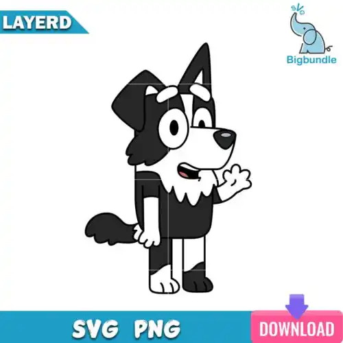 Mackenzie svg, bluey svg, bluey dog.