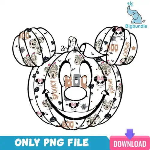Mickeyheadpumpkinhalloween.jpg Mickey head pumpkin halloween, halloween png, Digital download.