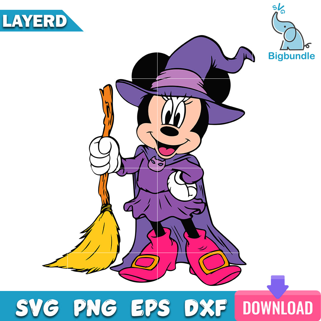 Minnie mouse halloween, halloween png, dxf, svg, eps, Instant download.
