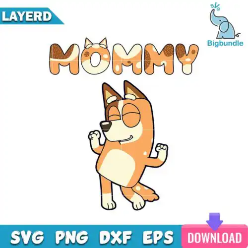 Bluey Mommy Svg, Bluey Chilli Svg, Bluey Svg, SG31072310