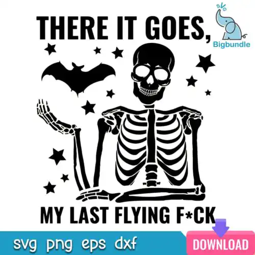There it goes, My Last Flying Fuck Bat svg, Instant download