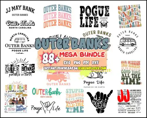 Outer Banks Pogue Life svg Bundles, Pogue Life Png, Paradise on Earth - Digital download