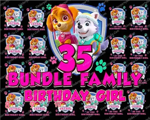 35 Paw patrol Skye and Everest Bundle, Paw Patrol PNG Bundle, Bundle PNG, Digital download.