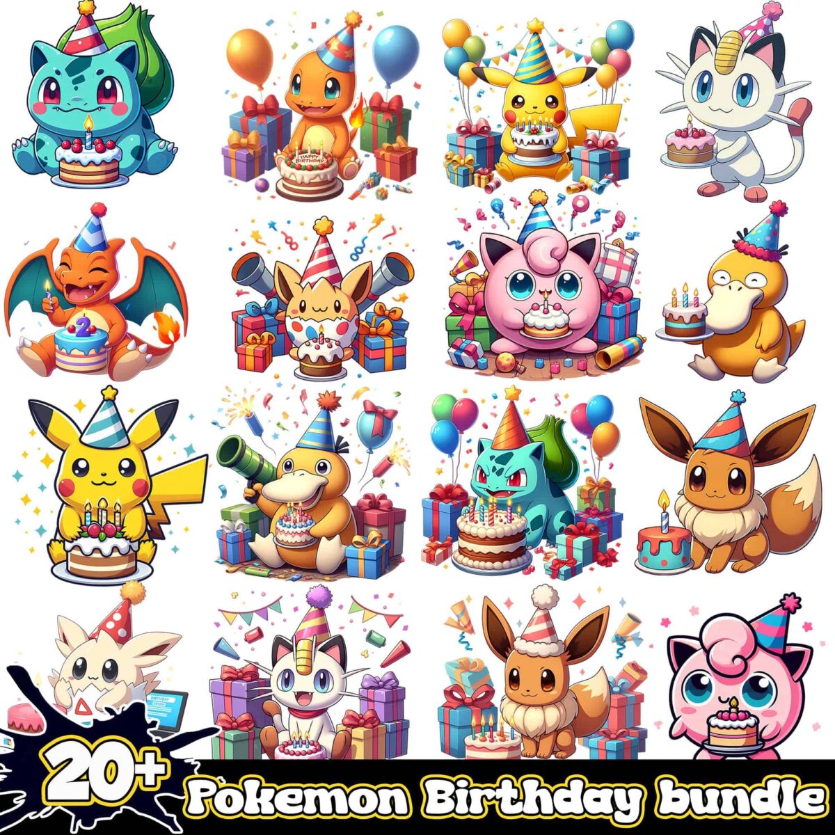 PokemonBirthdaypngbundle