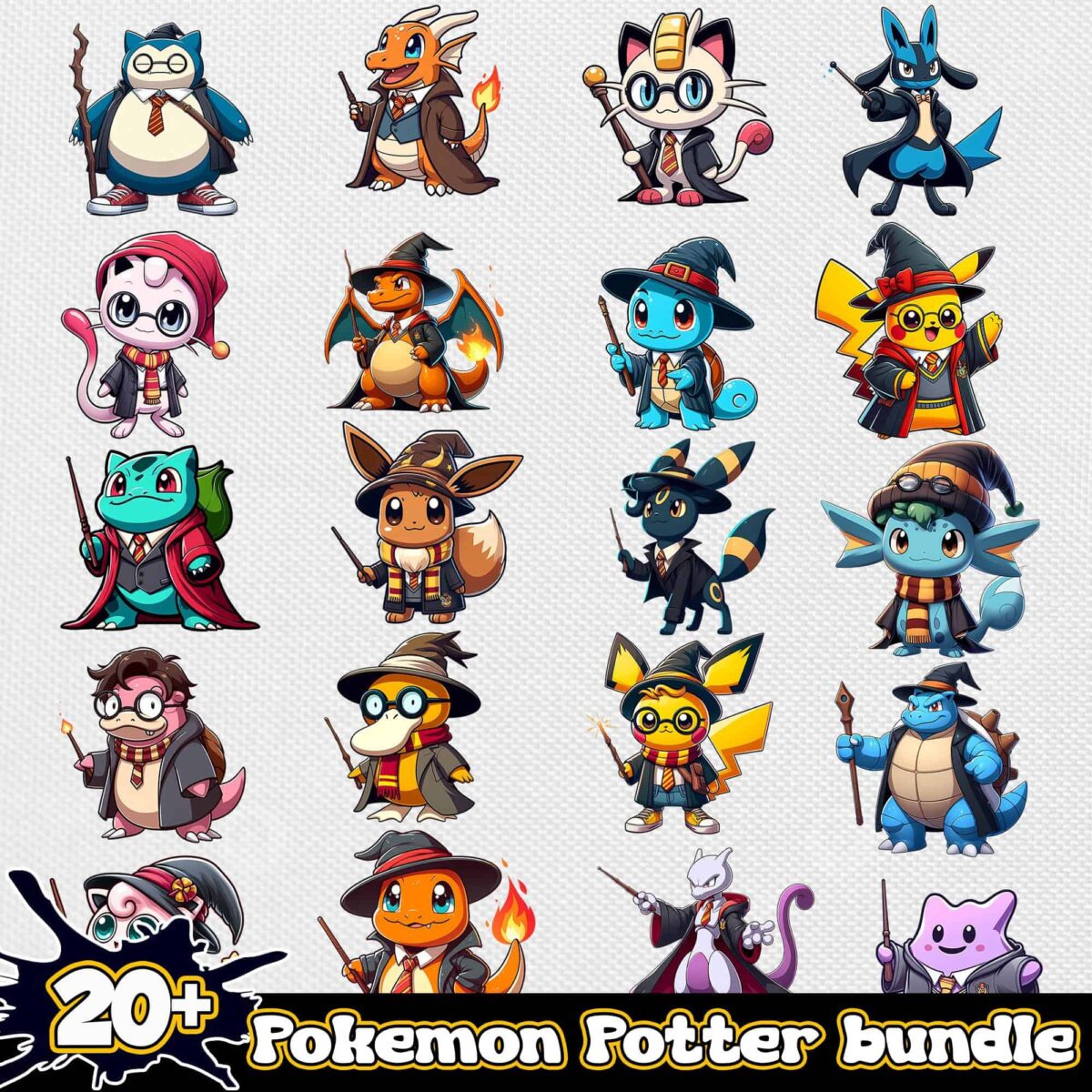 Pokemonpotterpngbundle