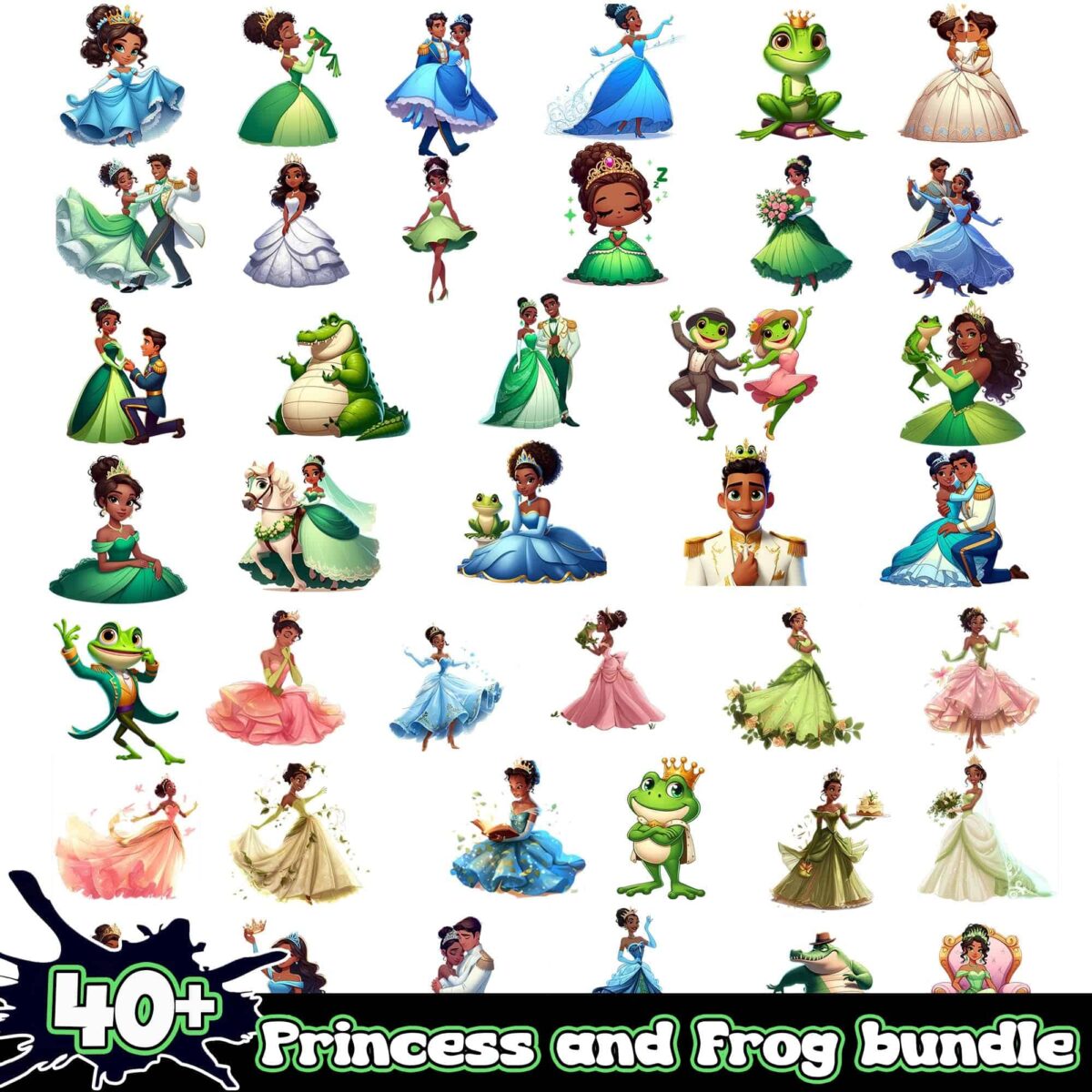 PrincessandFrogpngbundle