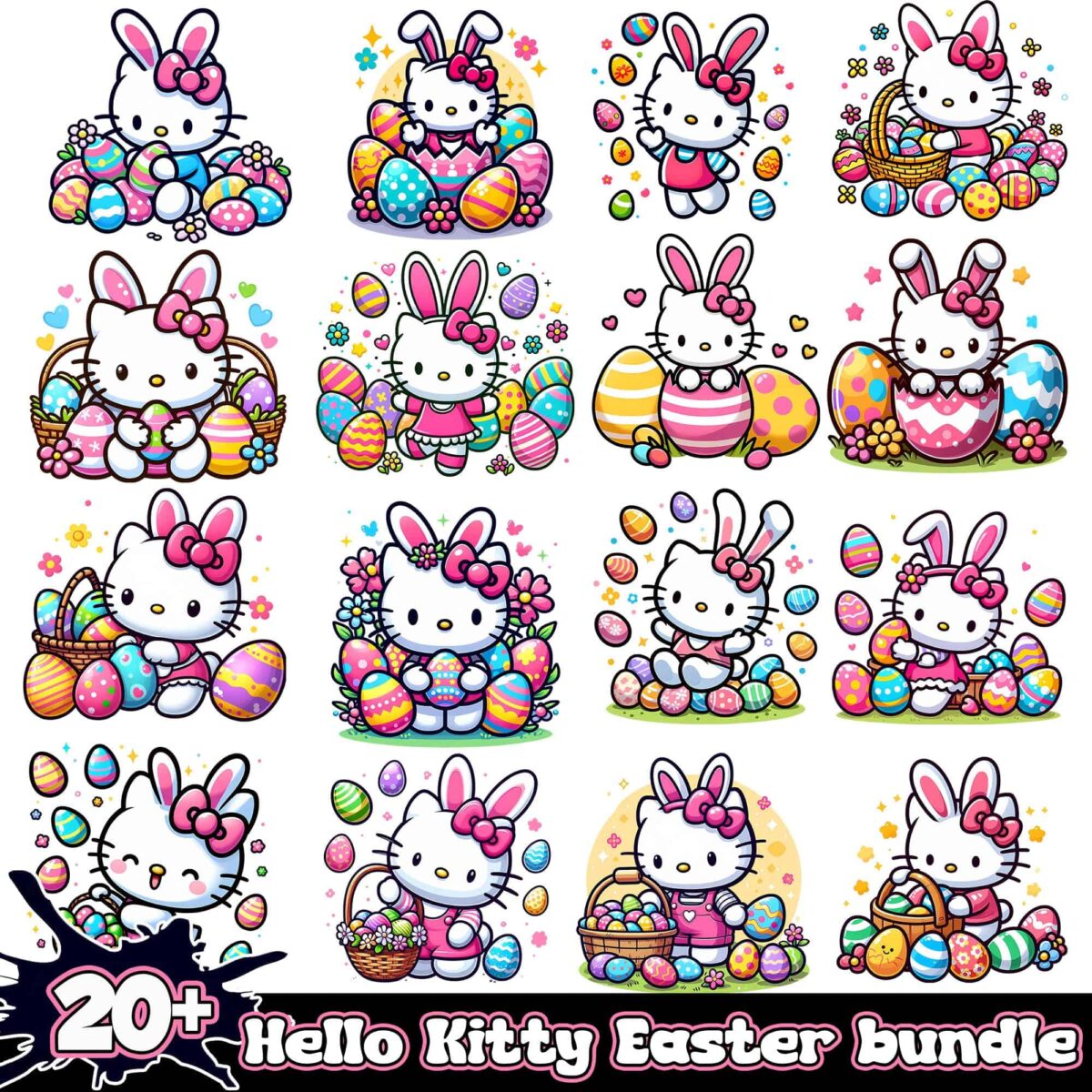 RabbitHelloKittyEasterbundle