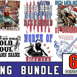 richmennorthofrichmondpngbundle4_99.jpg Bundle preview of Rich Men North of Richmond designs with bearded singer, guitar, flag stripes and cowboy boots