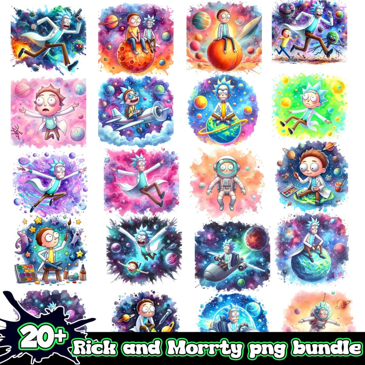 RickandMorrtypngbundle