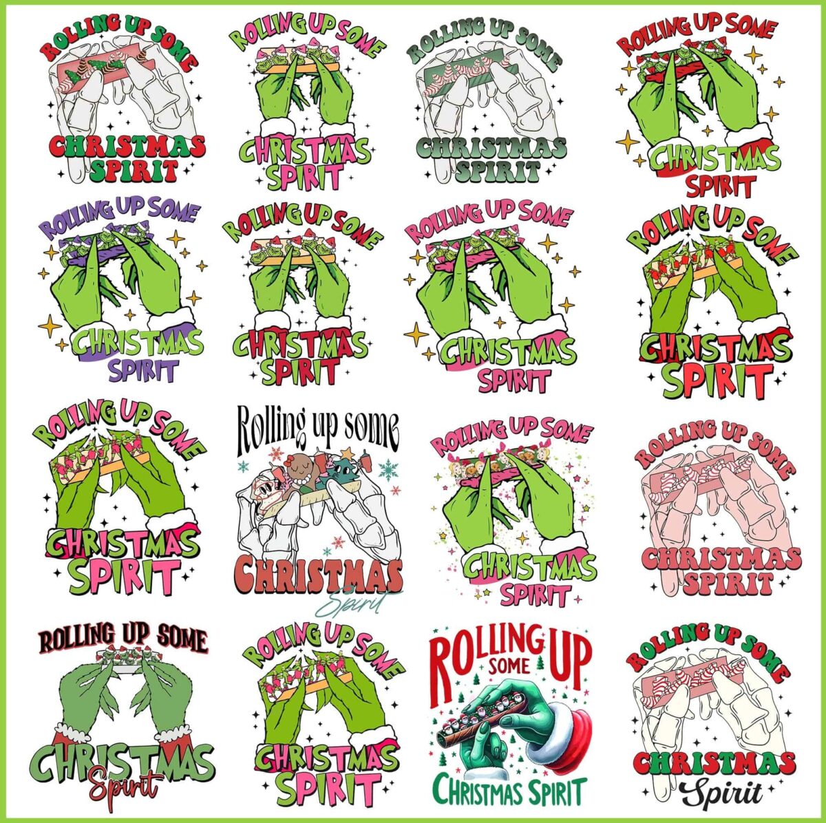 RollingUpSomeGrinchmasSpiritPngbundle