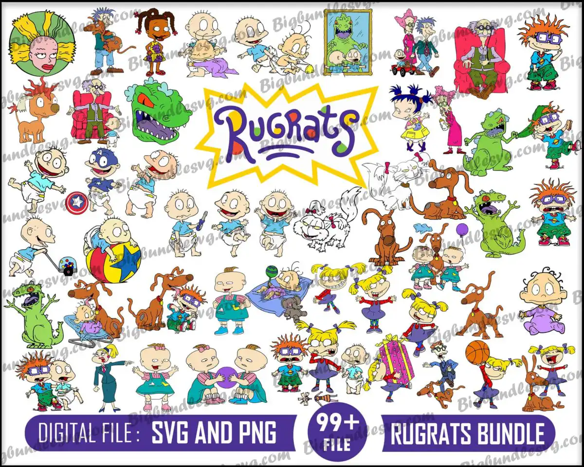 rugrats.jpg Rugrats svg bundle - Digital download