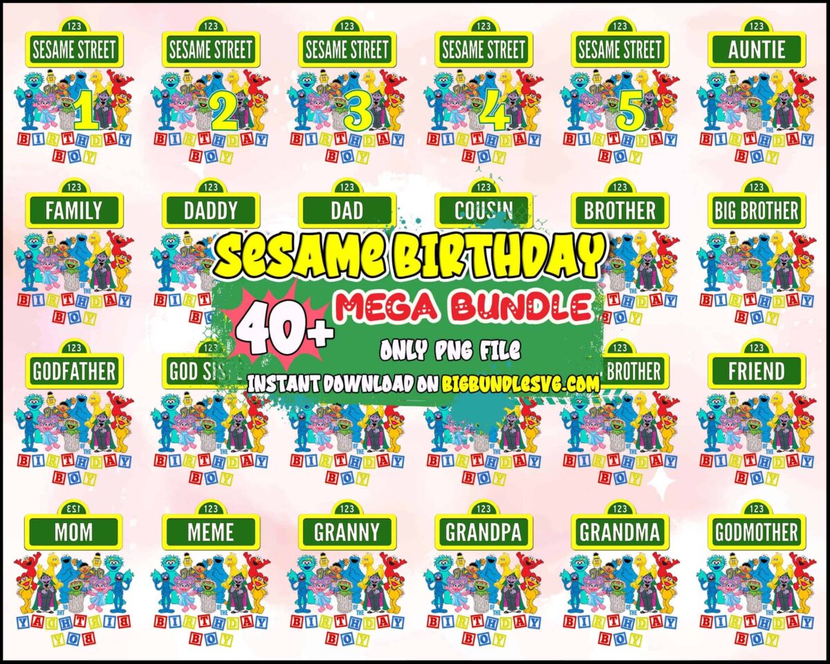 SesamebirthdayPNGbundle1