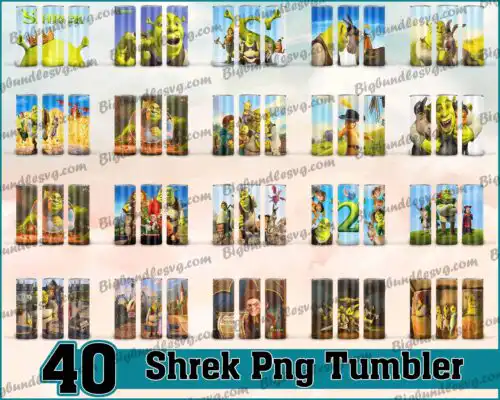 Shrek1 Tumbler - Shrek1 PNG - Tumbler design - Digital download