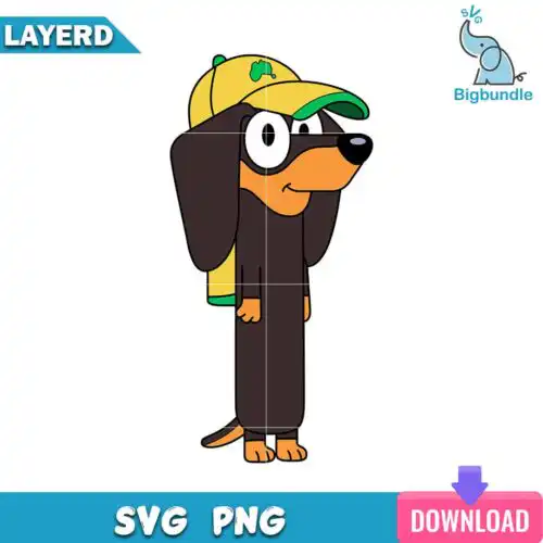 Snickers svg, bluey svg, bluey dog.
