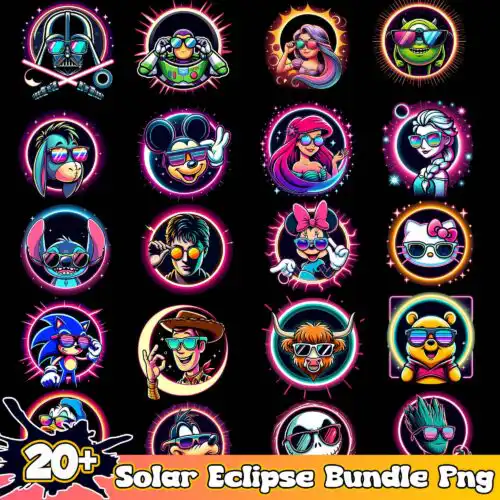 SolarEclipseBundlePng.jpg Cartoon Arkansas City Solar Eclipse Bundle Png