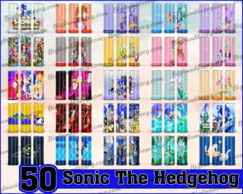 Sonic Tumbler - Sonic PNG - Tumbler design - Digital download