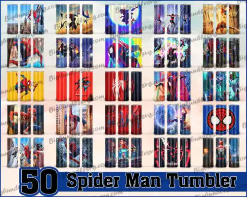 Spider Man Tumbler - Spider Man PNG - Tumbler design - Digital download