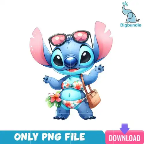 Vacation Girl Stitch Lilo And Stitch PNG
