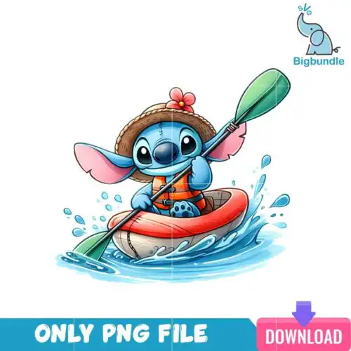 Rowing Stitch Lilo And Stitch PNG
