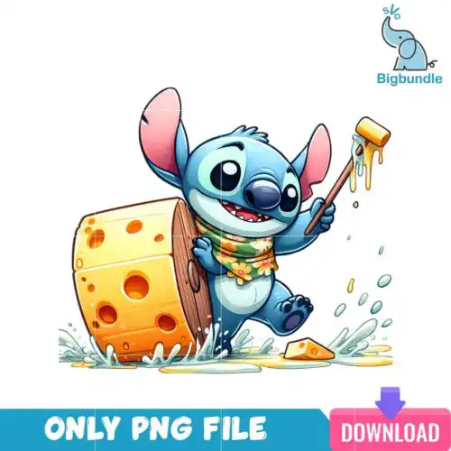 Stitch And Cheese Lilo And Stitch PNG