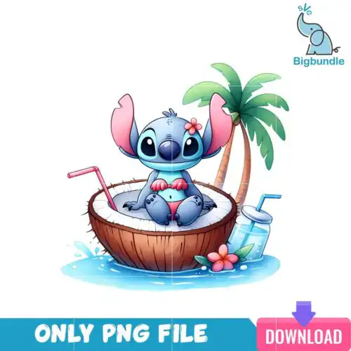 Stitch At Beach Lilo And Stitch PNG