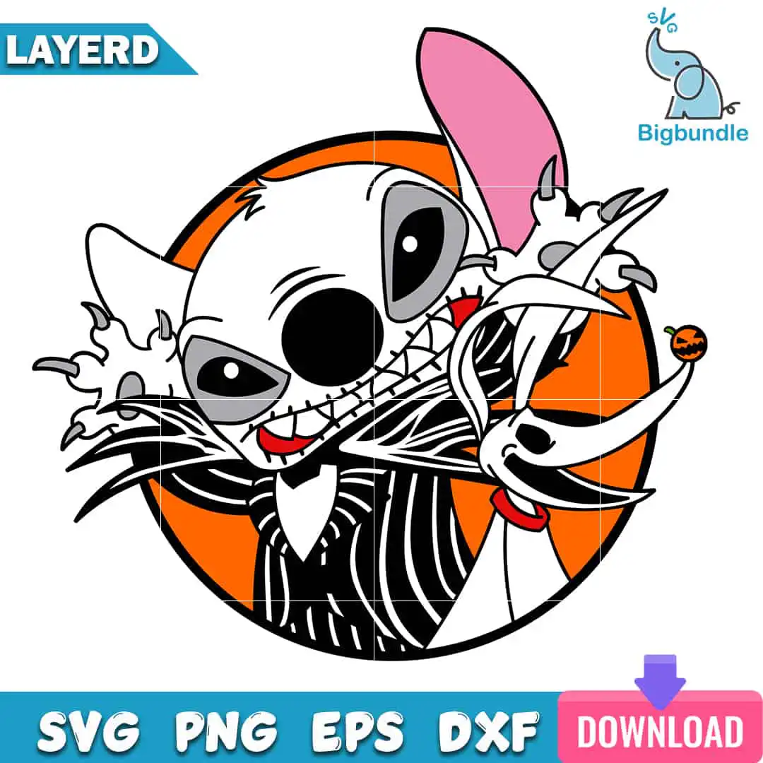 Stitch Jack svg, Nightmare Before svg, horror movie svg for cricut