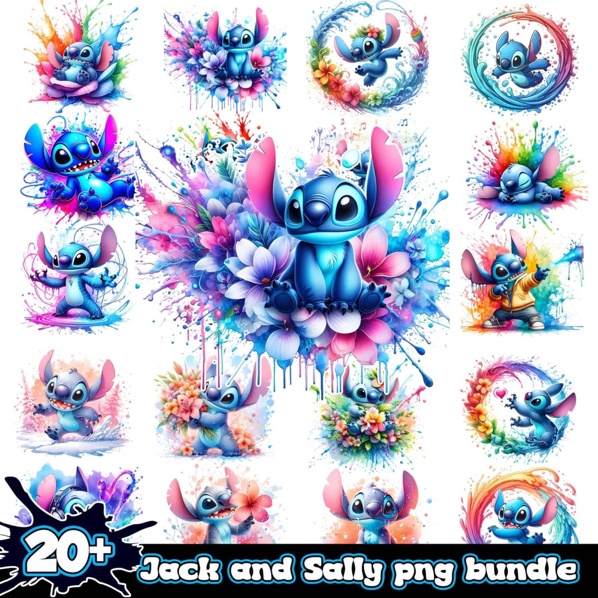 StitchSplashandwatercolor3Dbundle