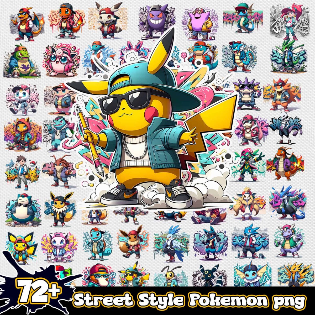 StreetStylePokemonpngbundle